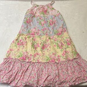 Simply Shabby Chic Floral Kids Dress - Pink, Blue, Yellow